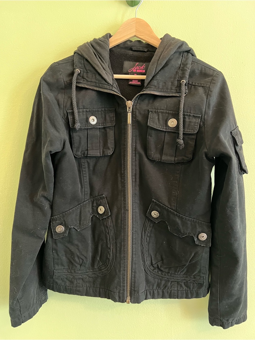Twilight Bella Swan’s Jack by BB Dakota Black Hooded Utility Jacket, Medium